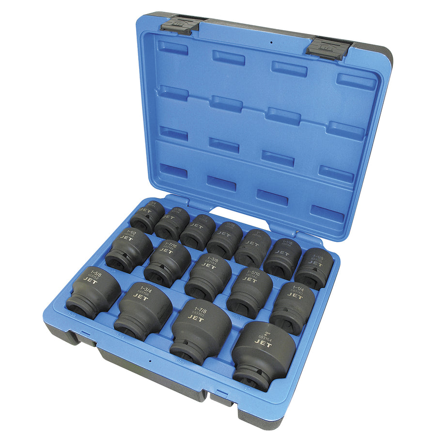 Socket Sets Jet PS1634 16 Piece 3/4 Inch Drive SAE Impact Socket Set (6 Point)