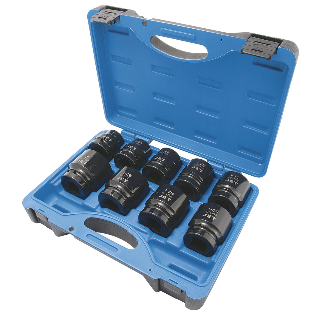 Socket Sets Jet PS901 9 Piece 1 Inch Drive SAE Impact Socket Set (6 Point)