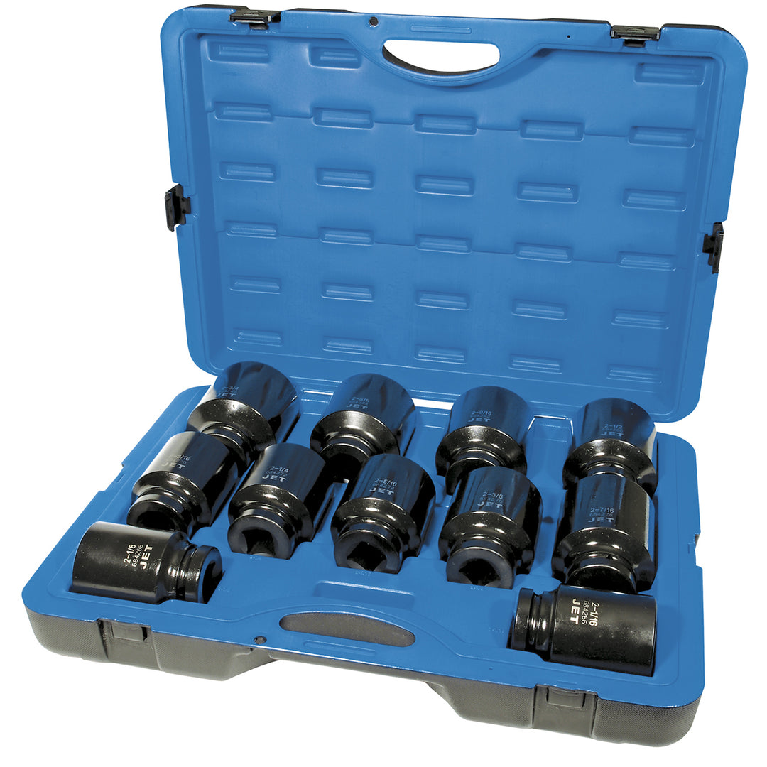 Socket Sets Jet PS1101D 11 Piece 1 Inch Drive Deep SAE Impact Socket Set (6 Point)