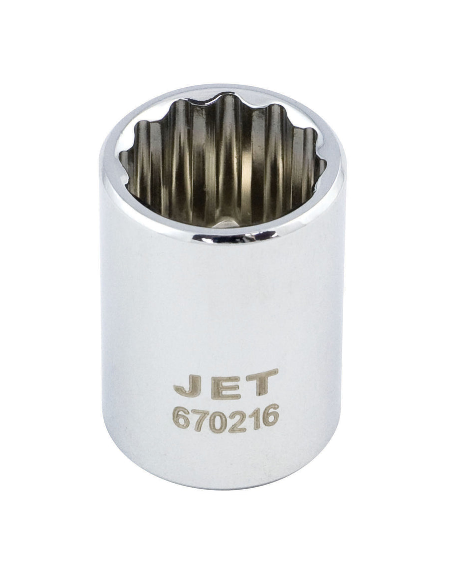 Regular Chrome Sockets Jet 670214 1/4 Inch Dr X 7/16 Inch Regular Chrome Socket 12 Point