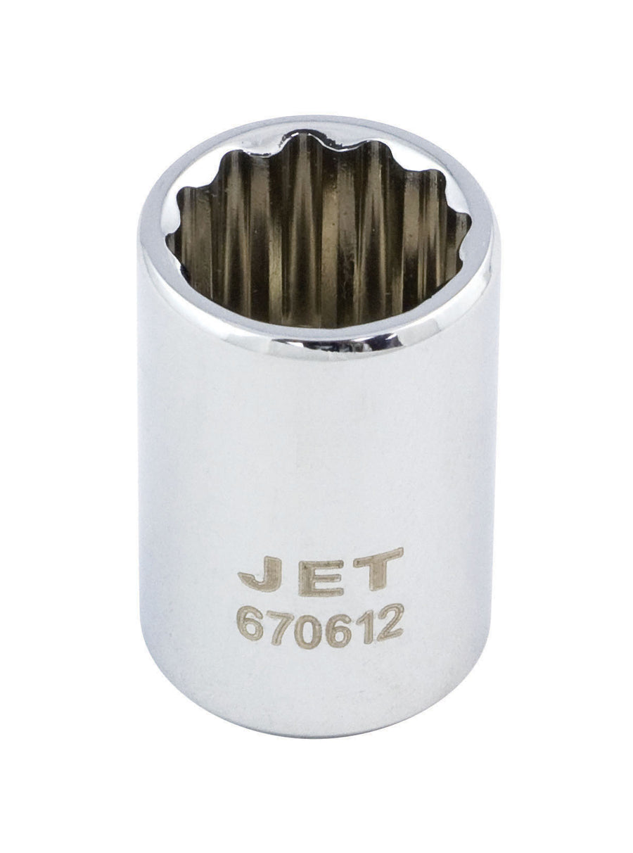 Regular Chrome Sockets Jet 670607 1/4 Inch Dr X 7mm Regular Chrome Socket 12 Point