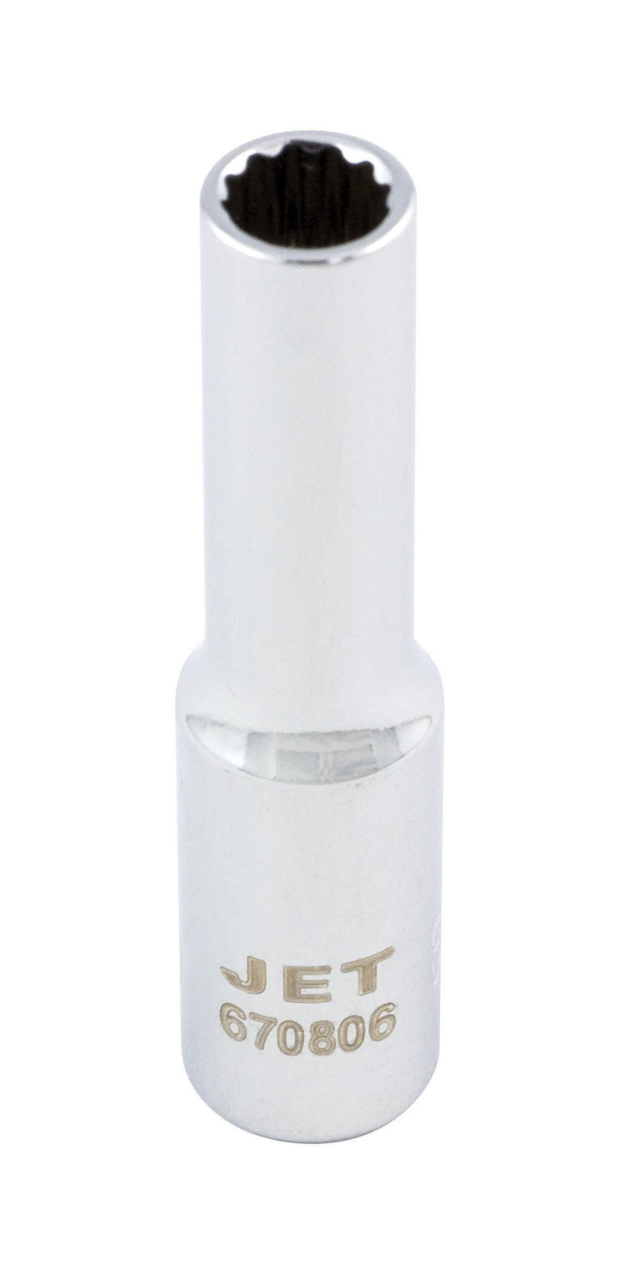 Deep Chrome Sockets Jet 670809 1/4 Inch Dr X 9mm Deep Chrome Socket 12 Point