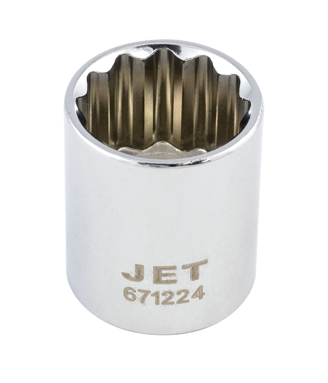 Regular Chrome Sockets Jet 671208 3/8 Inch Dr X 1/4 Inch Regular Chrome Socket 12 Point