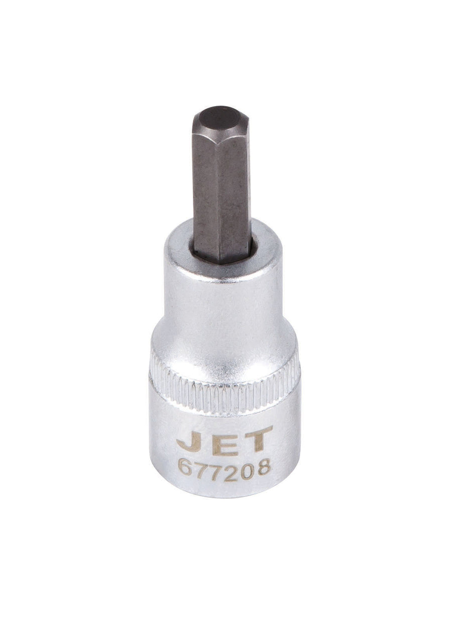S A E Hex Bits Jet 677208 3/8 Inch Dr X 1/4 Inch S2 2 Inch Long Hex Bit Socket