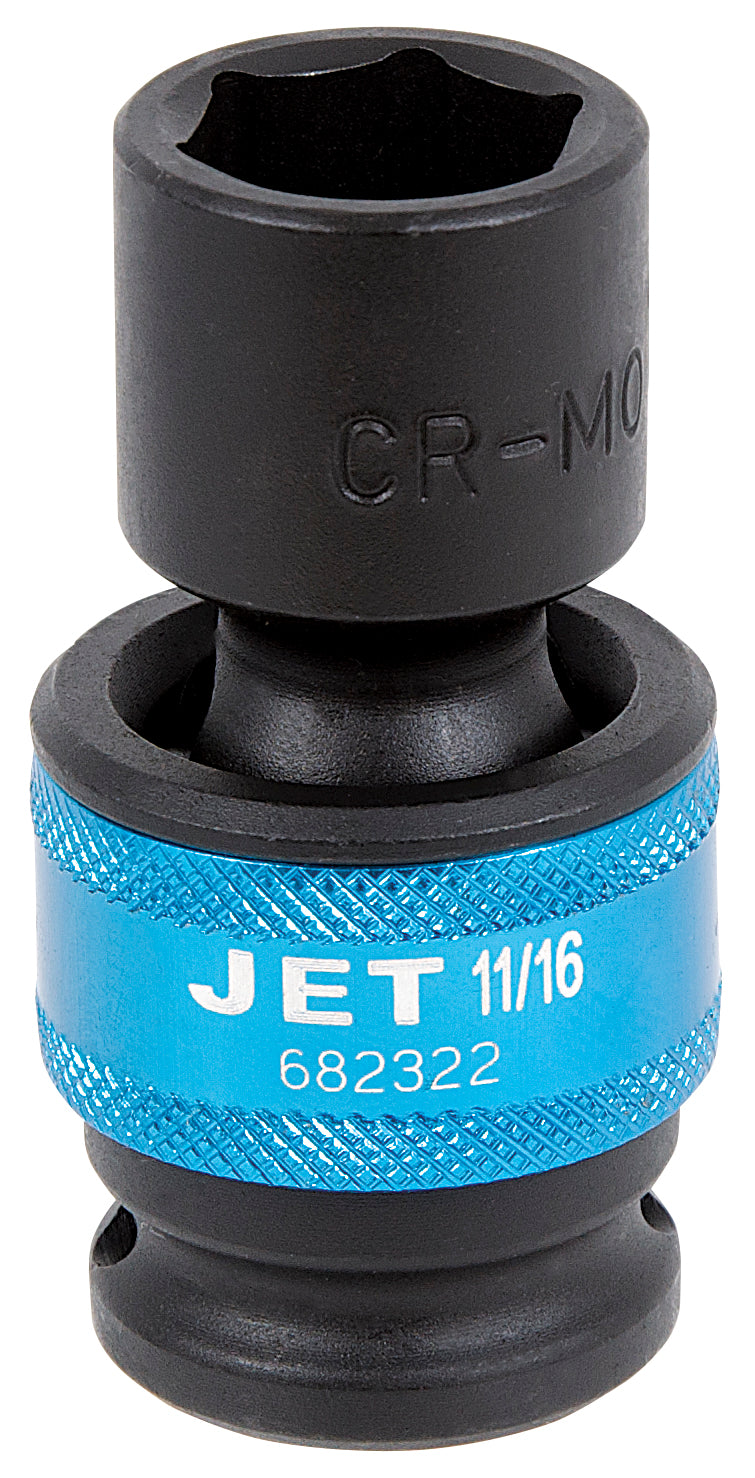 S A E Sockets Jet 682316 1/2 Inch Dr X 1/2 Inch Universal Regular Impact Socket 6 Point