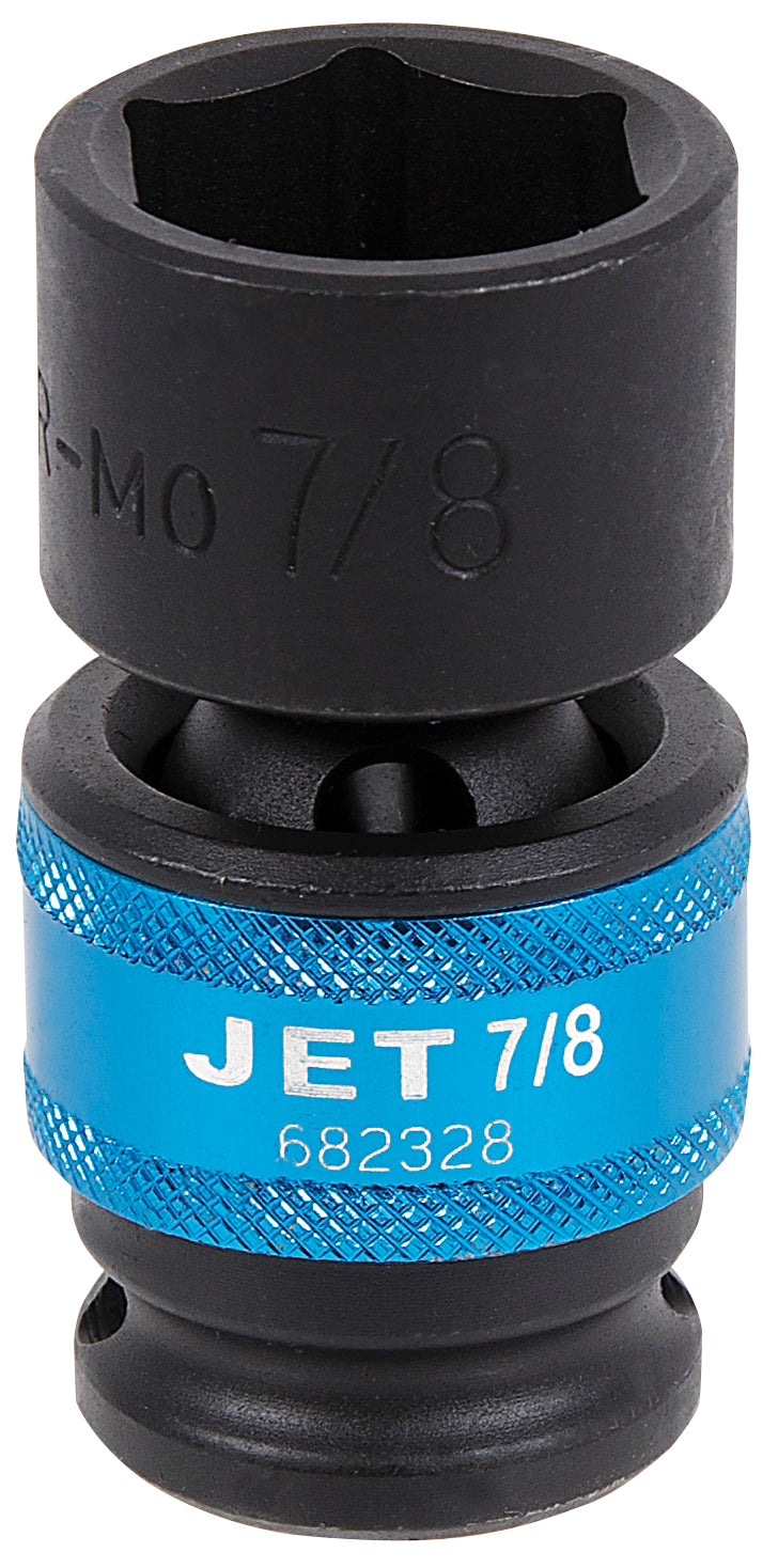 S A E Sockets Jet 682328 1/2 Inch Dr X 7/8 Inch Universal Regular Impact Socket 6 Point