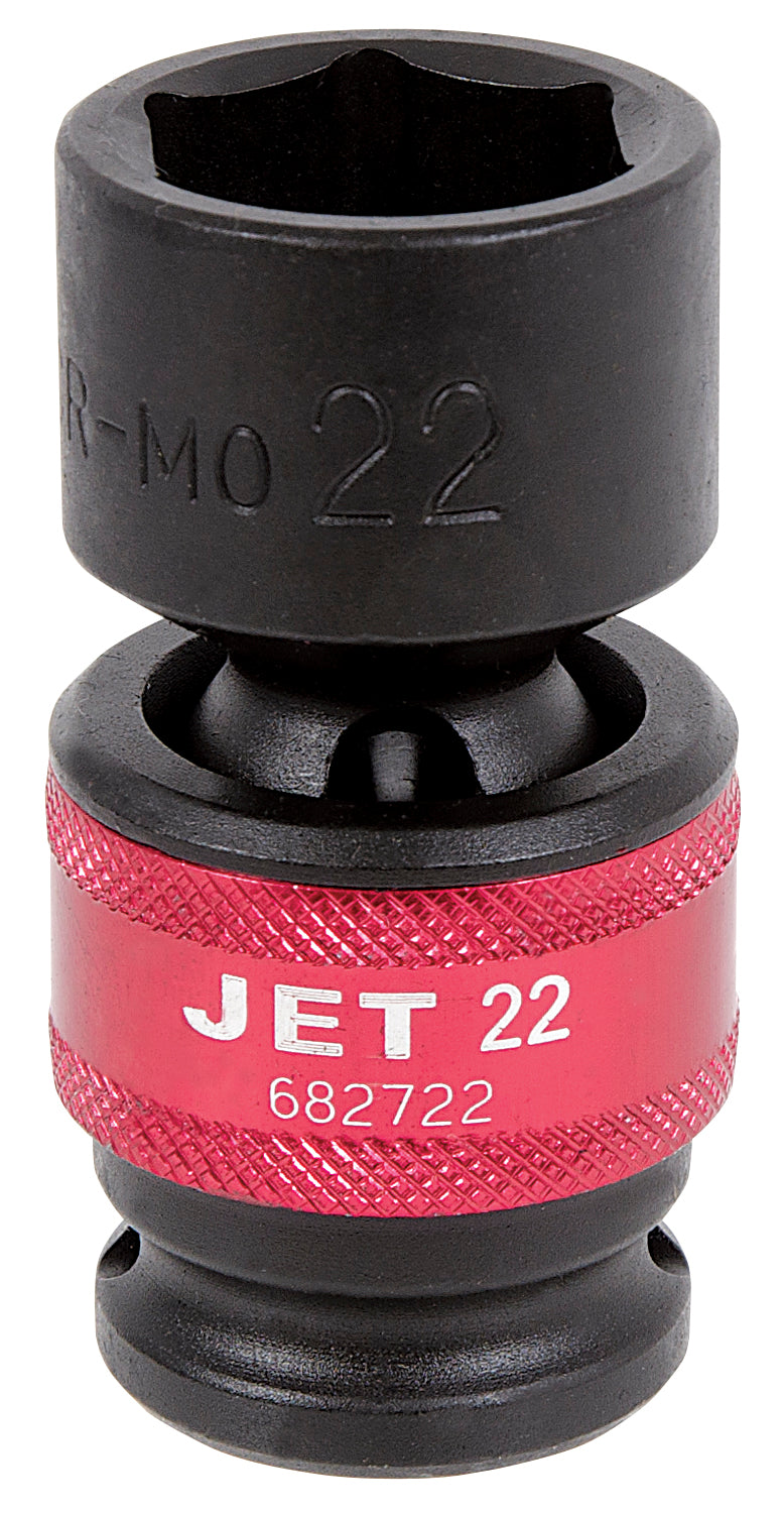 Metric Sockets Jet 682722 1/2 Inch Dr X 22Mm Universal Regular Impact Socket 6 Point