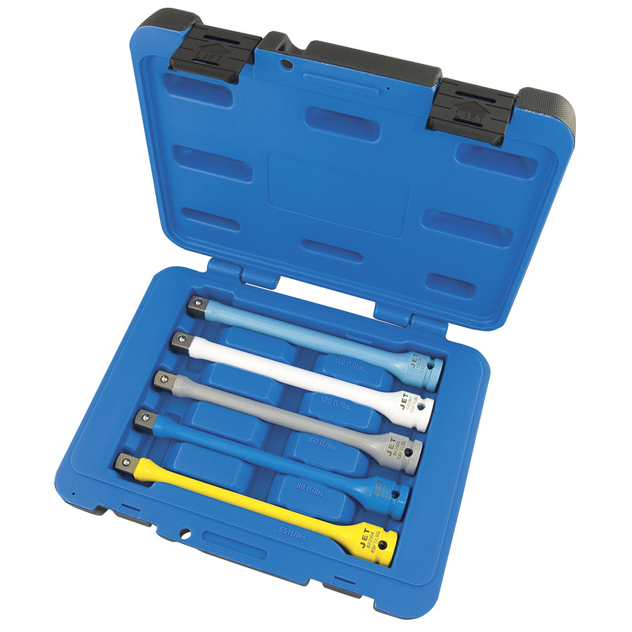 Limiting Extensions Jet JTLE-5S 5 Piece 1/2 Inch Dr Torque Limiting Impact Extension Set