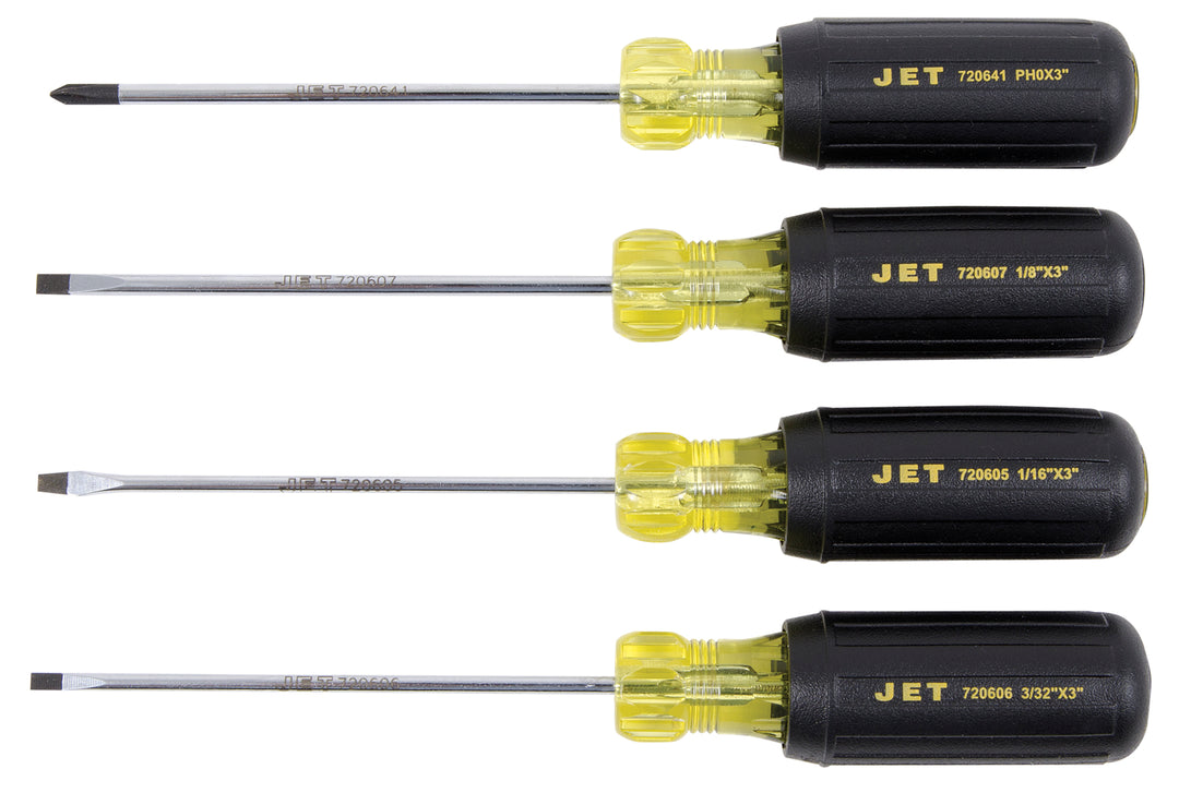 Screwdriver Sets Jet JKS-4SM 4 Piece Cushion Grip Mini Screwdriver Set