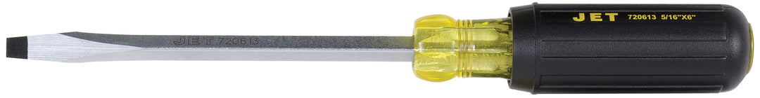 Cushion Grip Screwdrivers Jet JKSS-6 5/16 Inch X 6 Inch Slot Square Shank Cushion Grip Screwdriver