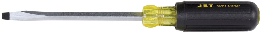Cushion Grip Screwdrivers Jet JKSS-6 5/16 Inch X 6 Inch Slot Square Shank Cushion Grip Screwdriver