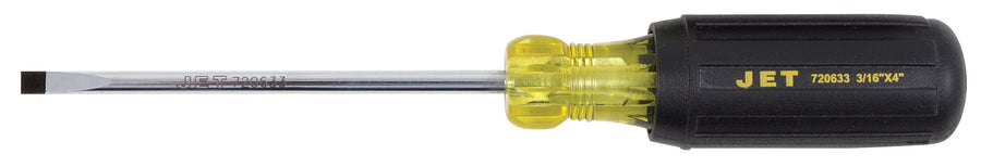 Cushion Grip Screwdrivers Jet JKSS-4CT 3/16 Inch X 4 Inch Cabinet Tip Cushion Grip Screwdriver