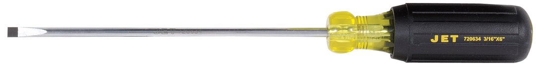 Cushion Grip Screwdrivers Jet JKSS-6CT 3/16 Inch X 6 Inch Cabinet Tip Cushion Grip Screwdriver