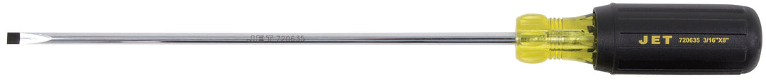 Cushion Grip Screwdrivers Jet JKSS-8CT 3/16 Inch X 8 Inch Cabinet Tip Cushion Grip Screwdriver