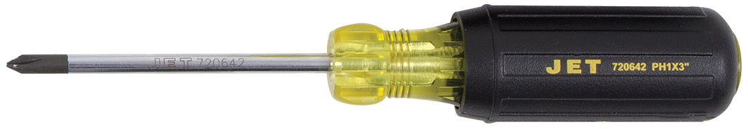 Phillips Screwdrivers Jet JKSP-1 #1 X 3 Inch Phillips Cushion Grip Screwdriver