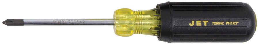 Phillips Screwdrivers Jet JKSP-1 #1 X 3 Inch Phillips Cushion Grip Screwdriver