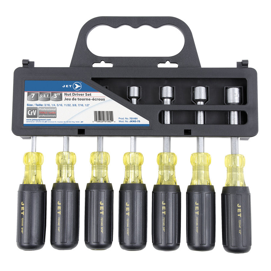 Cushion Grip Nutdrivers Jet JKND-7S 7 Piece SAE Cushion Grip Nutdriver Set