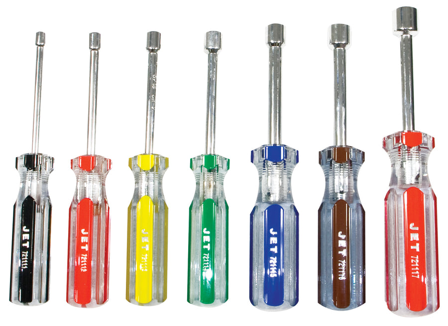 Hex Keys Jet NDS--07 7 Piece SAE Jumbo Handle Nut Driver Set