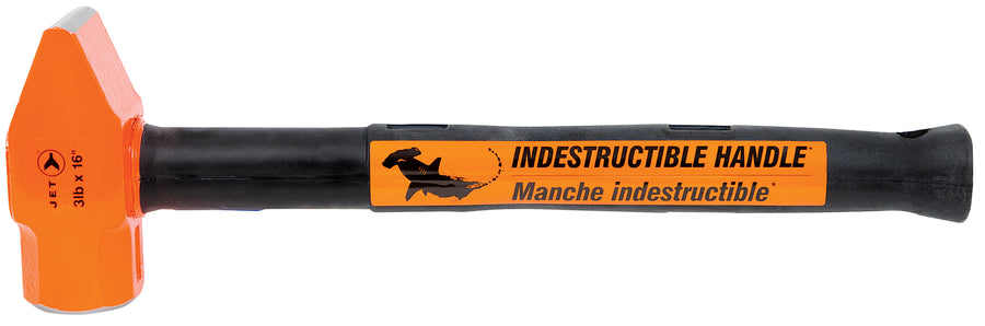 Pein Hammers Jet UCP-316 3 Lb X 16 Inch Indestructible Handle Cross Pein Hammer Super Heavy Duty