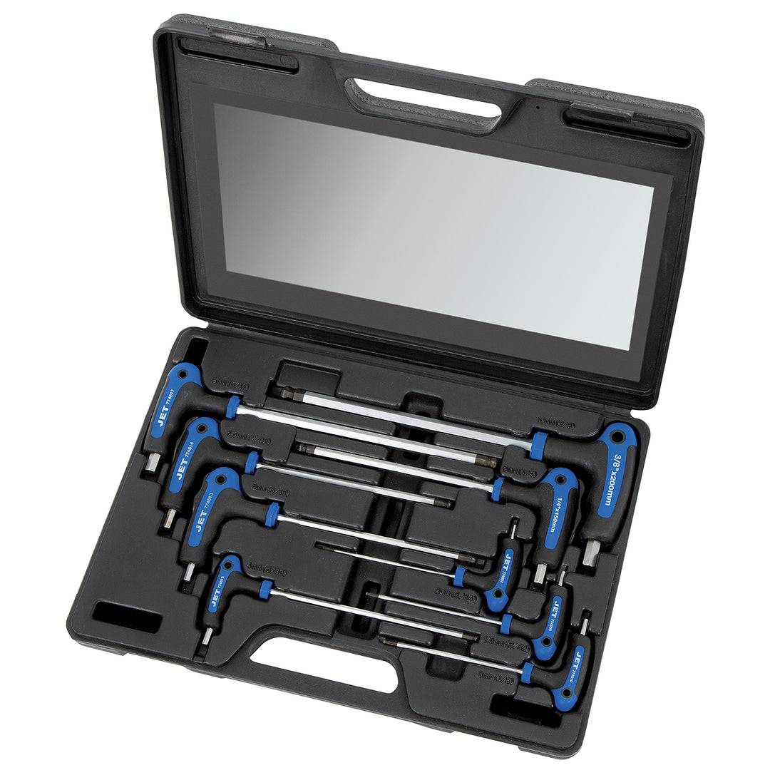 Hex Keys Jet JTHK-9M 9 Piece Metric Ergonomic L-Handle Ball Nose Hex Key Set