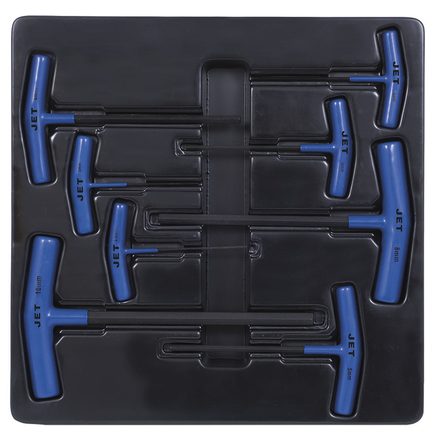 T Handle Hex Keys Jet JTHK-8M 8 Piece Metric T Handle Hex Key Set