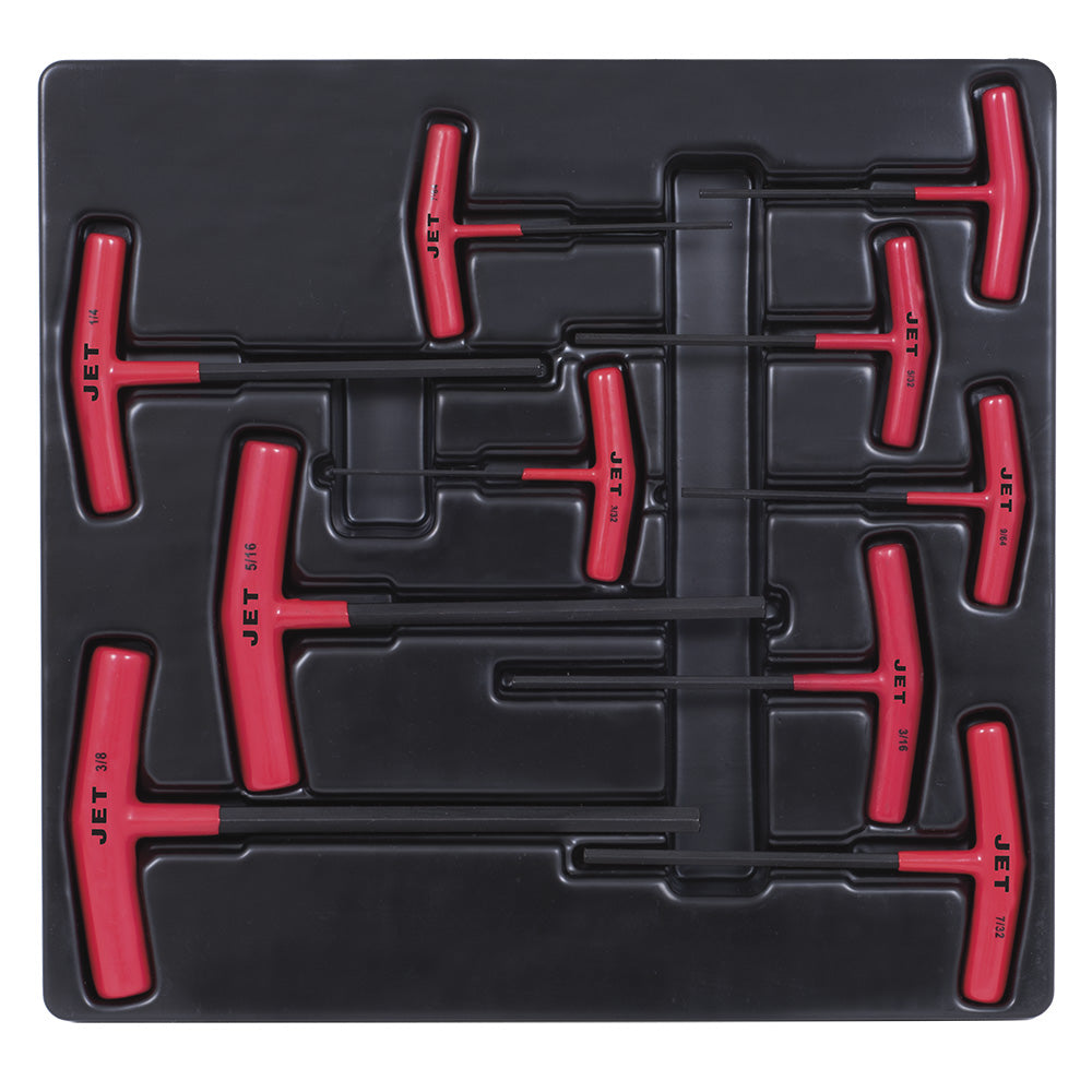 T Handle Hex Keys Jet JTHK-10 10 Piece Sae T Handle Hex Key Set