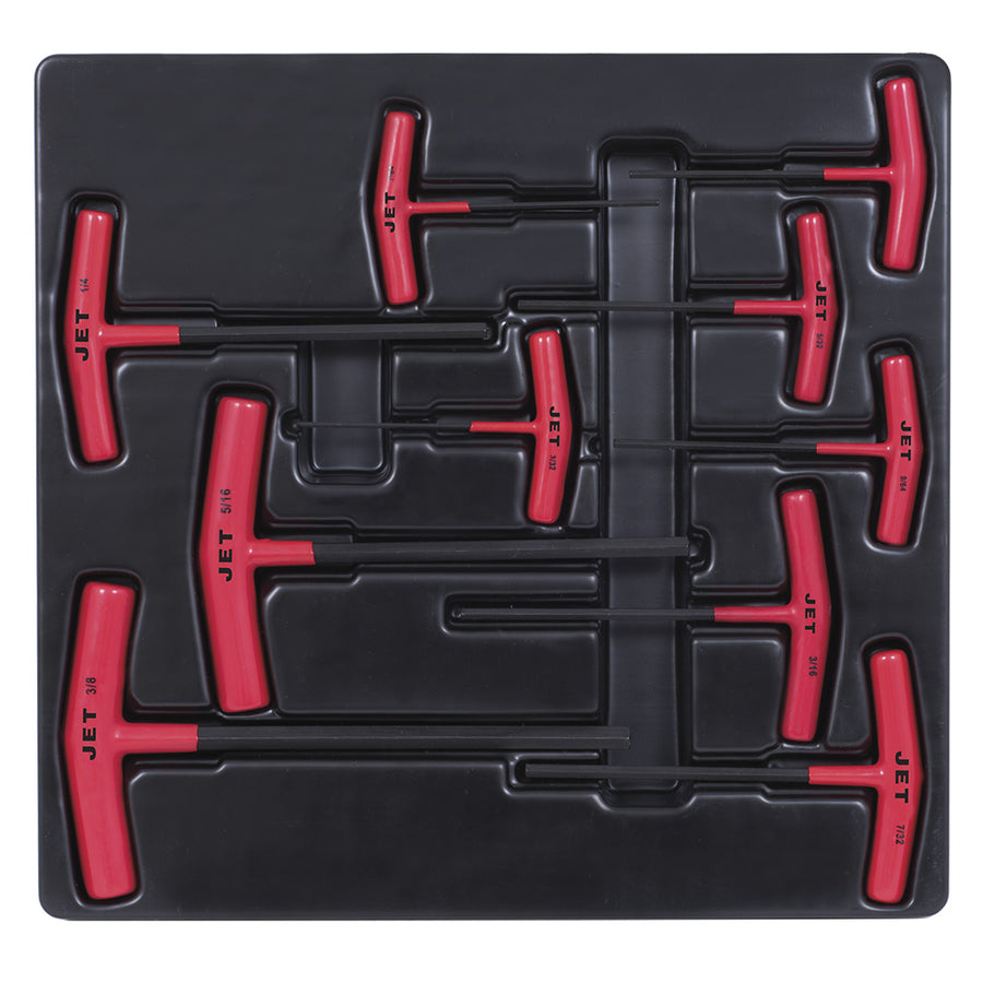 T Handle Hex Keys Jet JTHK-10 10 Piece Sae T Handle Hex Key Set