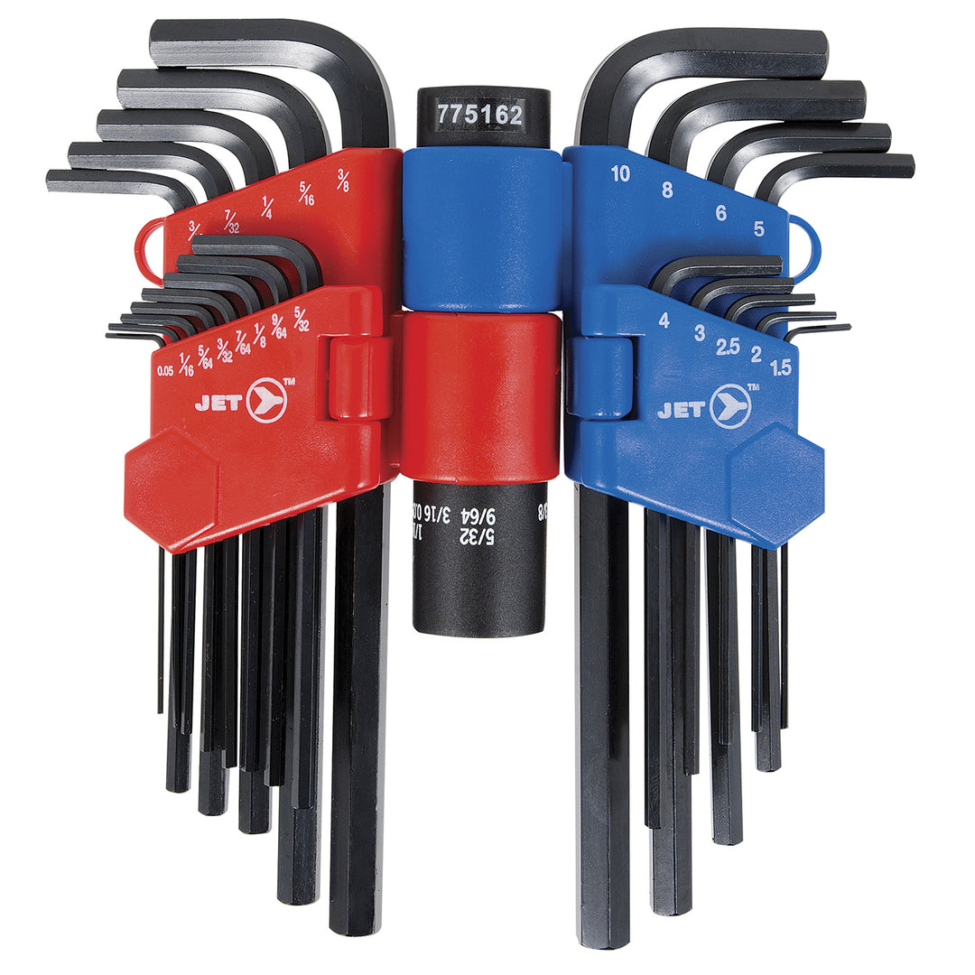 Hex Keys Jet JBK-22SM 22 Piece SAE / Metric Long Arm Hex Key Set