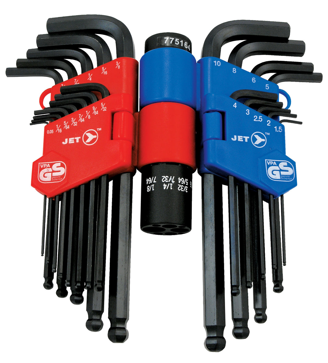 Hex Keys Jet JBHK-22SM 22 Piece SAE / Metric Ball Nose Hex Key Set