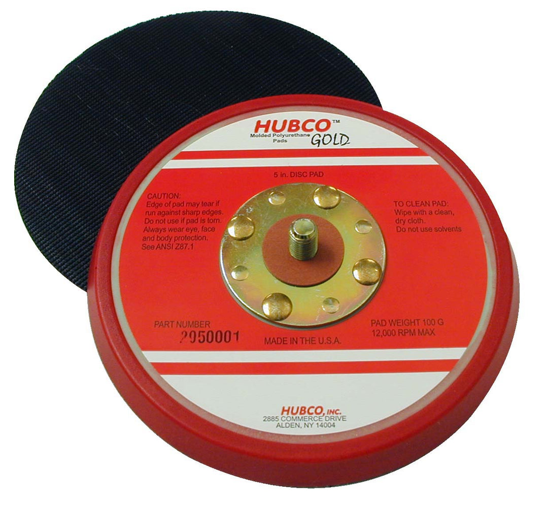 Hubco 2950001 5 Inch X No Hole Low Profile Red Backup Pad