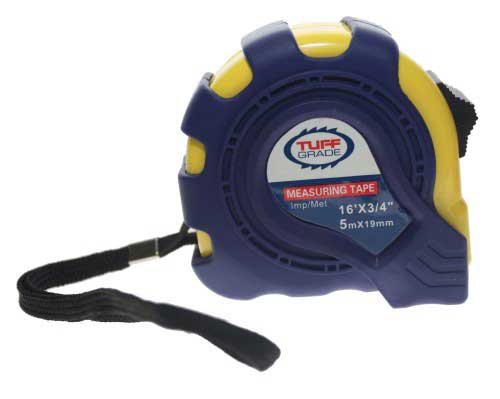 Tape Measures Tuff Grade TGTM-002 16'X3/4 5Mx19mm Tape Measure Imperial & Metric