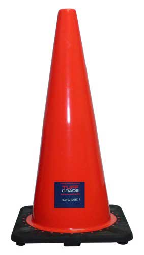 Traffic Cones & Drums Tuff Grade TC-SBB-28 Traffic Cone 28 Inch Orange No Reflective Collar 7 Lbs