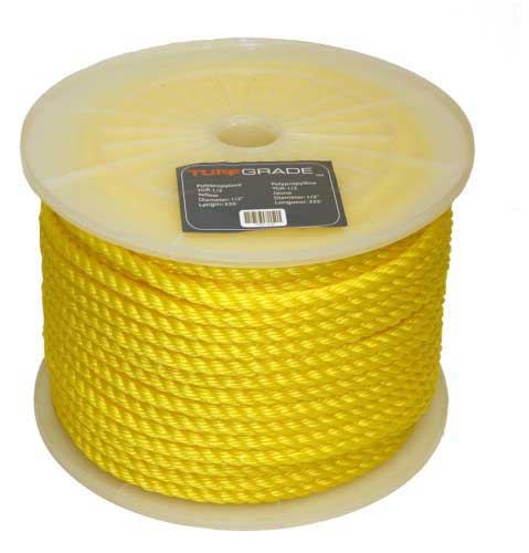 Ropes Tuff Grade 164341 Poly Reel Yellow 3/8 Inch X 630' Rope