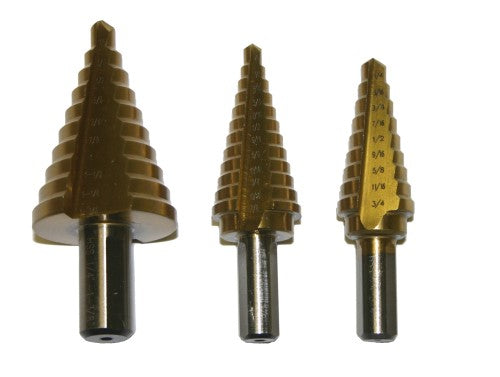 Drill Bits Tuff Grade TGDB-10235 Hss Step Drill Bit #5 Range 1/4-1 3/8