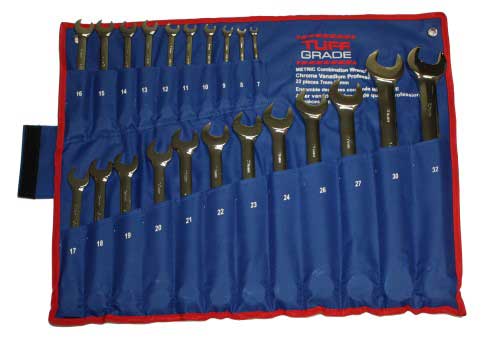 Combination Wrenches Tuff Grade TGCW-SET-22PC-MET 22 Piece Combination Wrench Set 7 To 32mm