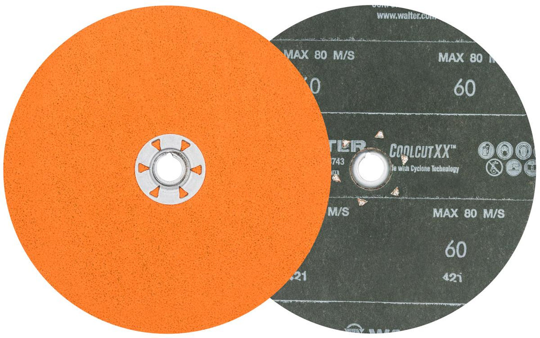 Quickchange Discs Walter 15X726 7 Inch 60 Grit Aluminum Oxide Quickchange Fibre Disc