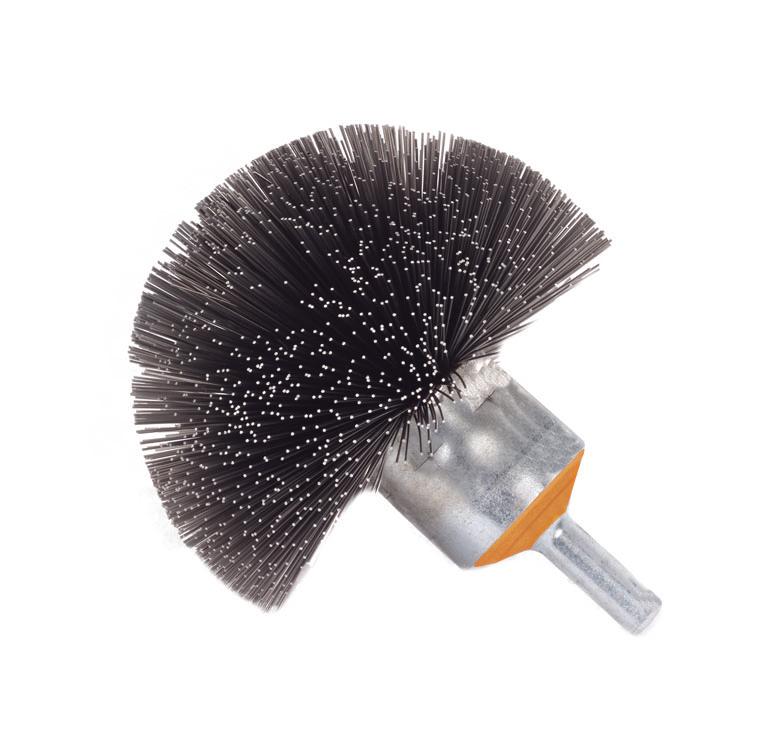 Spherical Mounted Wire Brushes Walter 13C275 Stainless Steel Spherical Mounted Brush with Crimped Wires (2 Inch x 1/4 Inch)