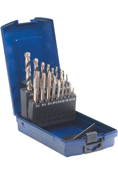 Drill Sets Walter 03B953 18 Piece SST Pwr Tap Nc & SST Drill Set