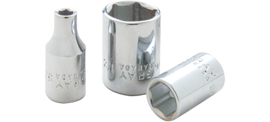 Gray V109 9/32 X 1/4 DRIVE 12 POINT, STANDARD LENGTH, CHROME FINISH SOCET GRAY TOOLS V109