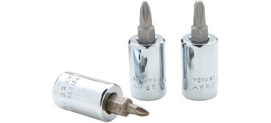 Gray TP1 3/8 DRIVE NO. 1 PHILLIPS HEAD SOCKET, CHROME FINISH GRAY TOOLS TP1