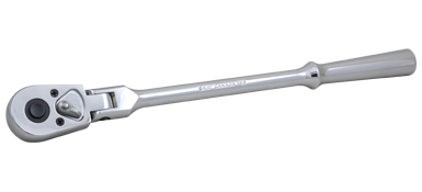 Gray T83 3/8 DRIVE 45 TOOTH CHROME REVERSIBLE RATCHET, FLEXIBLE HEAD, 11-3/8 LONG GRAY TOOLS T83