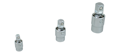 Gray SWJ3S 3 PIECE CHROME SWIVEL UNIVERSAL JOINT SET, 1/4, 3/8 & 1/2 GRAY TOOLS SWJ3S