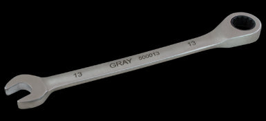 Gray 500013 13MM COMBINATION FIXED HEAD RATCHETING WRENCH, STAINLESS STEEL FINISH GRAY TOOLS 500013