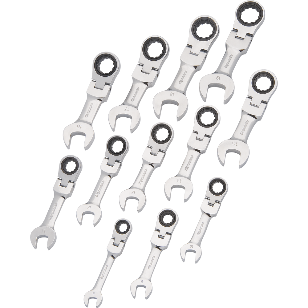 Dynamic D076608 12 PC MET STBY REV COMBINATION GEAR WRENCH