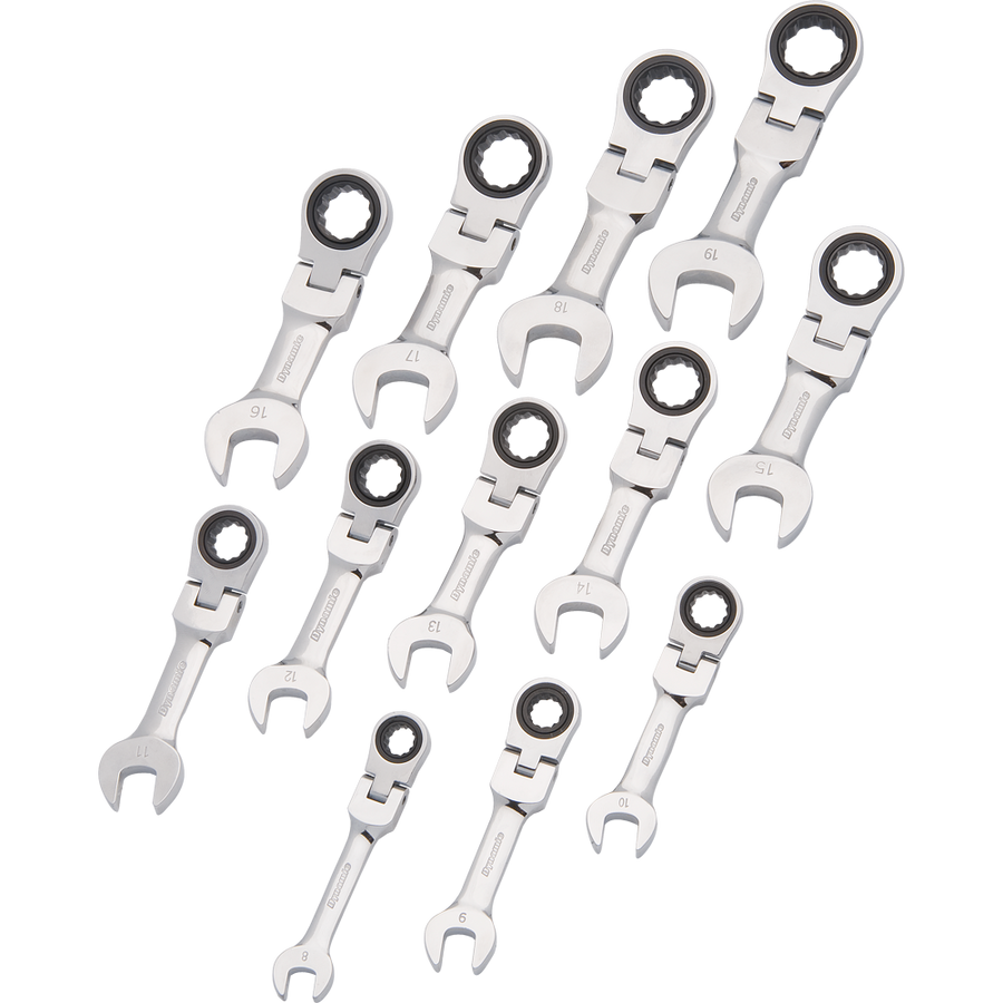 Dynamic D076608 12 PC MET STBY REV COMBINATION GEAR WRENCH