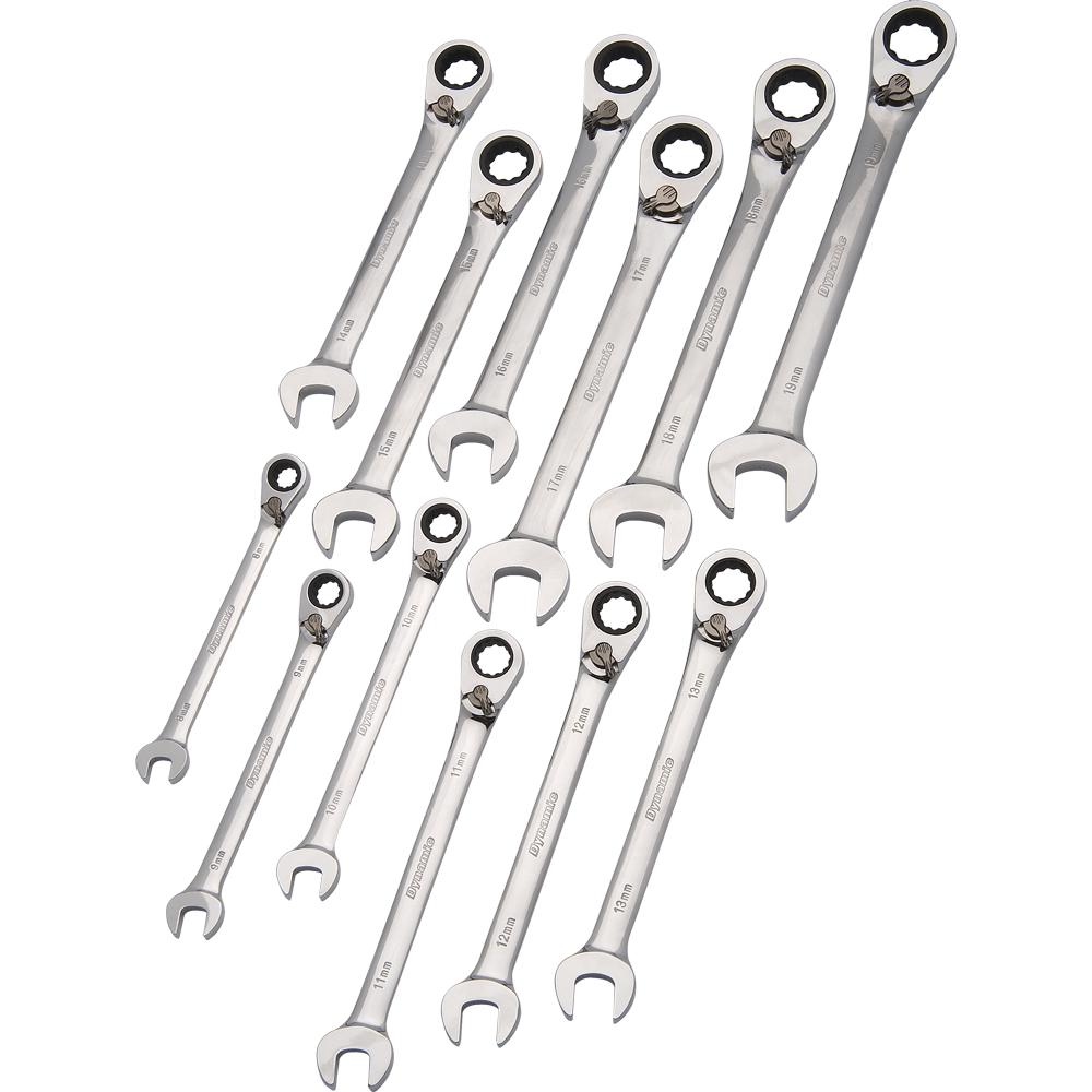 Dynamic D076603 12 PC METRIC REV COMBINATION GEAR WRENCH DYNAMIC D076603