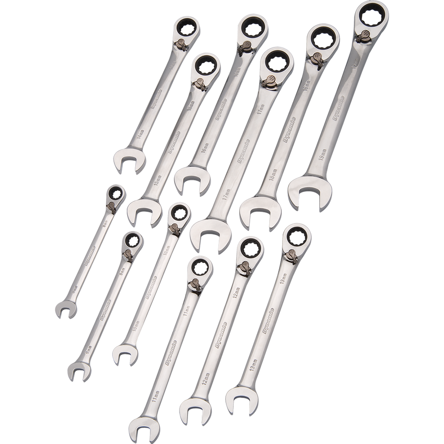Dynamic D076603 12 PC METRIC REV COMBINATION GEAR WRENCH DYNAMIC D076603