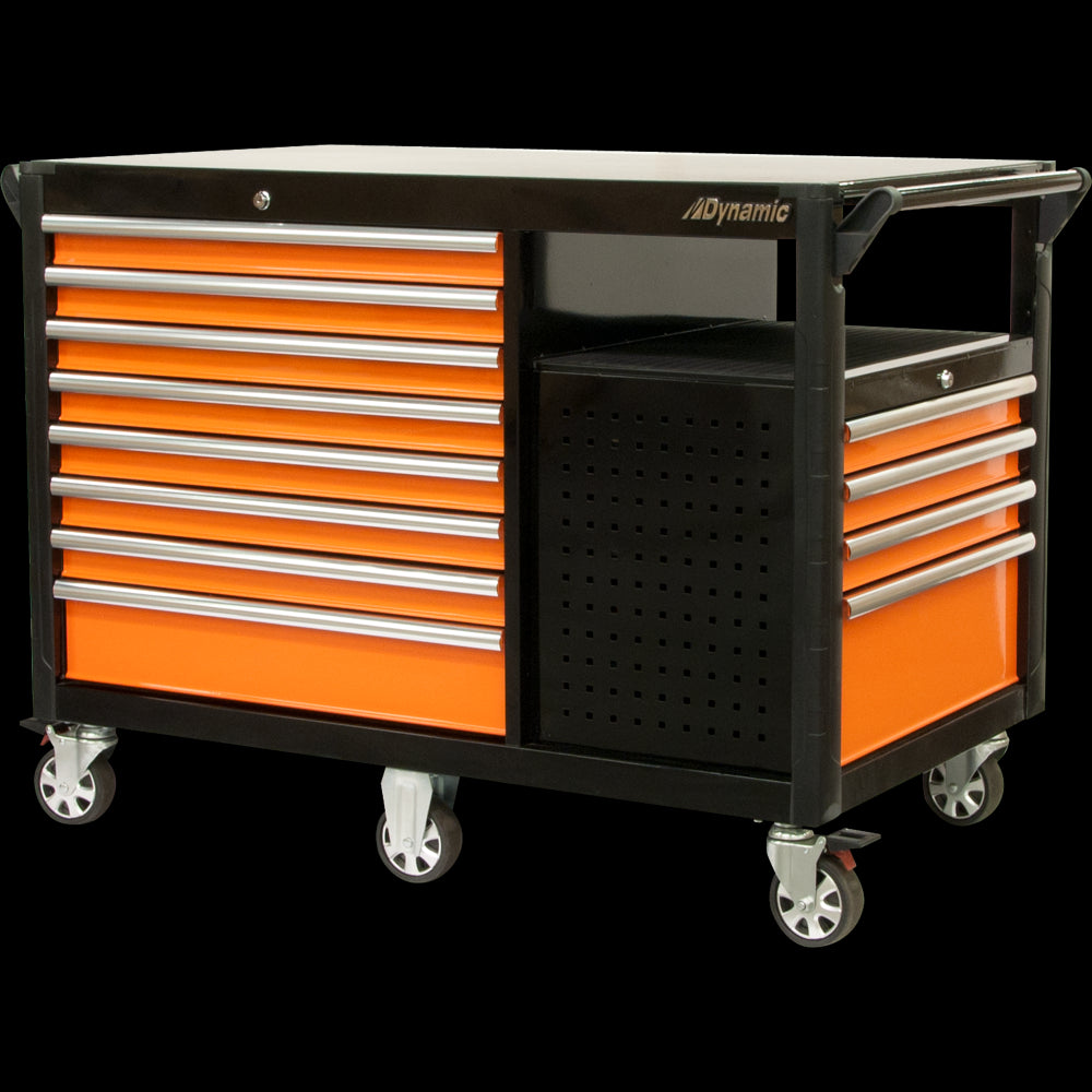 Dynamic D069209 Tools 52 Inch Industrial Cart With 12 Drawers