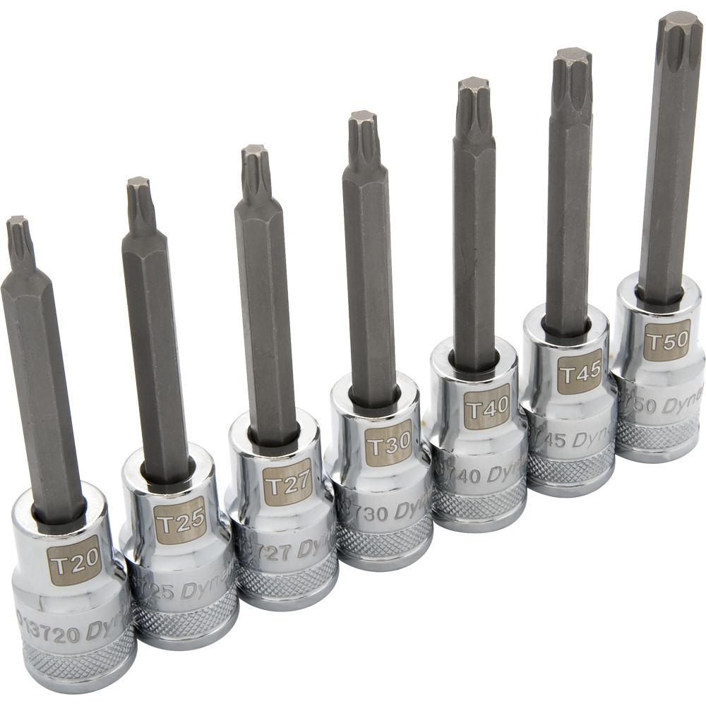 Dynamic D018017 1/2 D 7 PC LONG TORX SOCKET SET DYNAMIC D018017