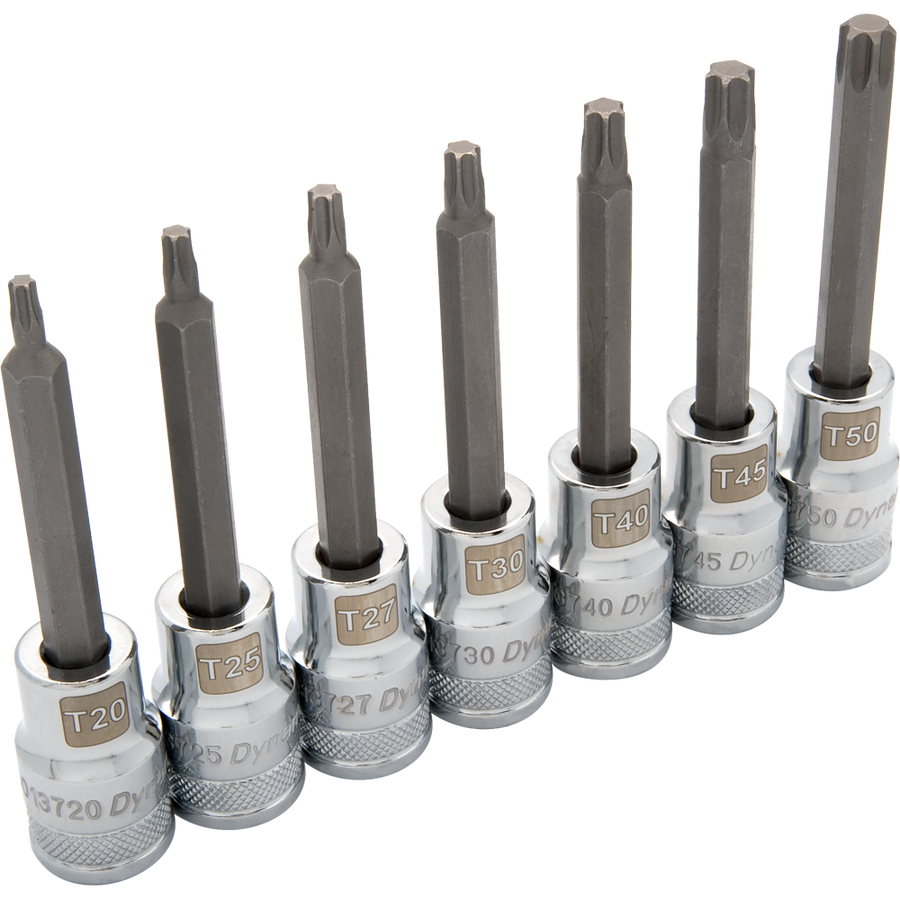 Dynamic D018017 1/2 D 7 PC LONG TORX SOCKET SET DYNAMIC D018017